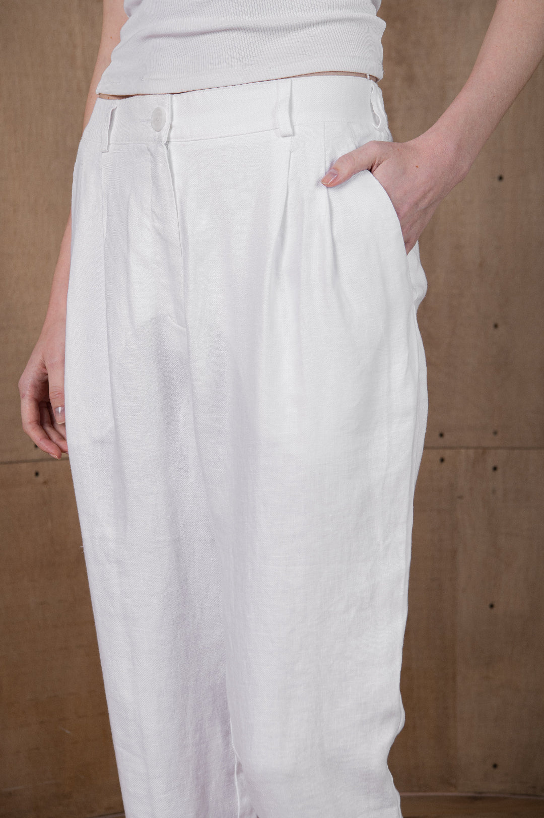 100% Linen Trousers Milano