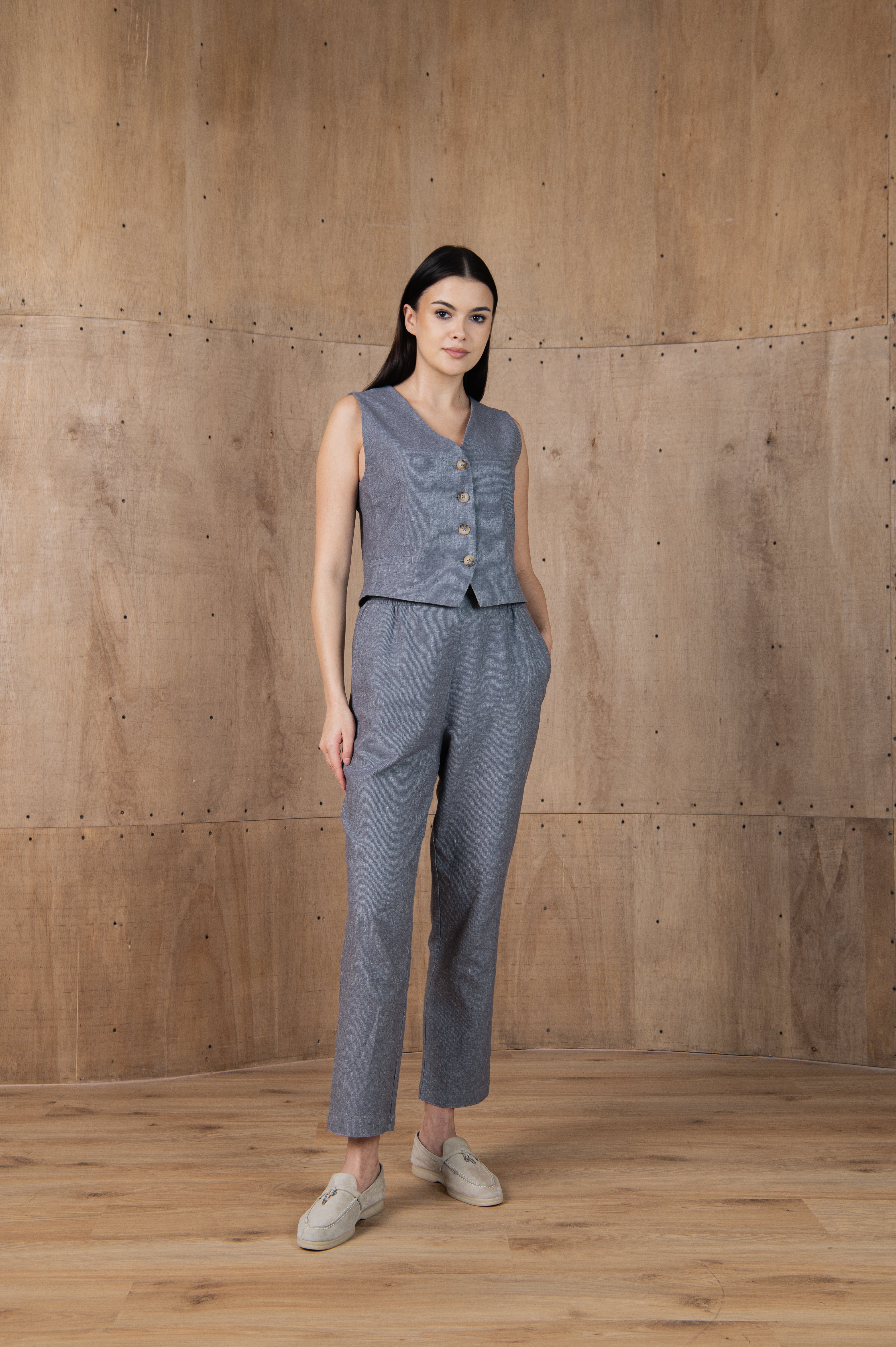 Linen Vest Tandem